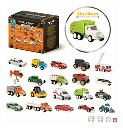 Driven By Battat Toy Car Variety Pack Construction &