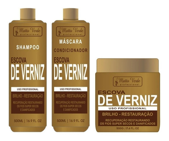 Matto Verde De Verniz Shampoo/condicionador E Mascara Parcelamento sem juros