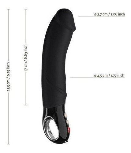Dildo Vibrador Fun Factory Black Big Boss Realistico Negro