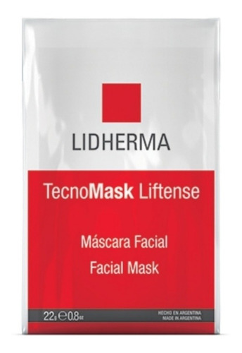 Mascarilla facial para piel todo tipo de piel Lidherma TECNOMASK LIFTENSE 22g y 22mL