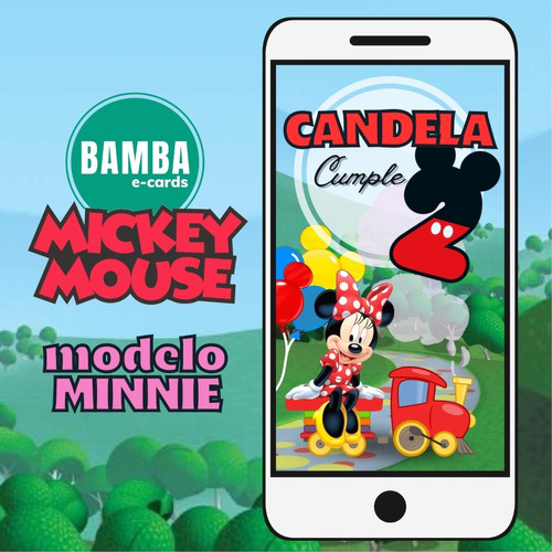 Video Invitación Animada Mickey O Minnie Mouse (con Foto)
