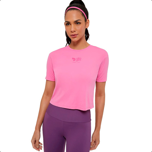 Camiseta Cropped Feminina Alto Giro T-shirt Skin Fit