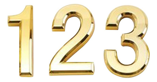 3 Piezas Números De Puerta De 1-3 Nombre Símbolo Del Hotel