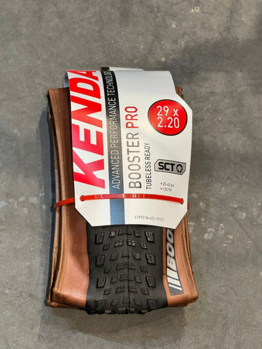Neumático Kenda Booster Pro 29 X 2.20 Sct, marrón, 120 tpi, color negro/marrón