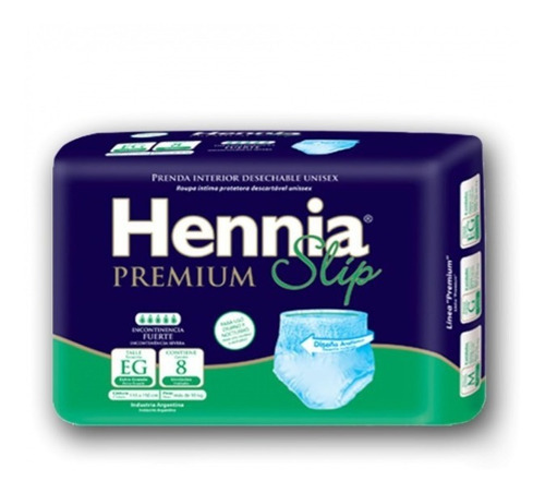 Hennia Bombacha Ropa Interior Descartable X 8 Extra Grande