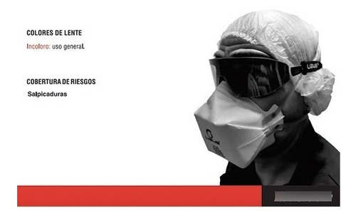 Antiparra Libus Protección Ocular Transparente Negro