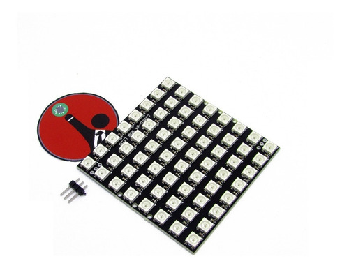 Matriz Led Rgb 8×8 Ws2812 Ws2812b 5050 Neopixel 5v Arduino