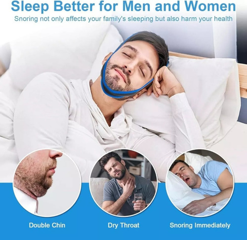 Alça De Dormir Ajustável Para Queixo (pacote Com 2)