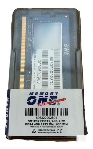 Memória Ram Ddr4 4gb 2133mhz Sm1ps2133c15 Memory One