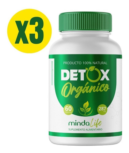 Eliminar Exceso De Peso Detox Organico 100% Natural 3 Un