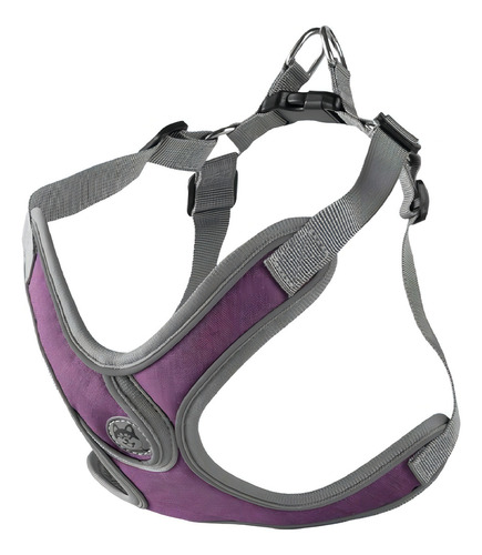 Chaleco reflectante con cuello en el pecho para mascotas y perro guía M, color rosa, talla S