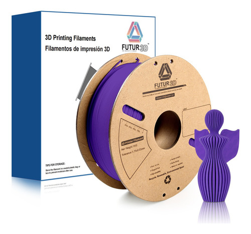 Futur 3d Filamento Pla De Impresión 1.75mm/1kg Color Violeta Oscuro