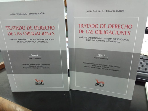 Libro Tratado De Derecho De Las Obligaciones 2 Tomos