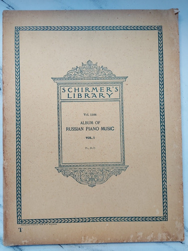 Imagen 1 de 4 de Album Of Russian Piano Music. Schirmer's Library. 52154.