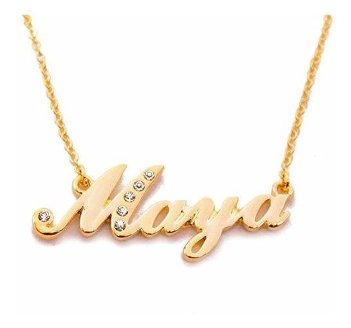Collar Personalizado Zacria Maya 18k Oro Mujer