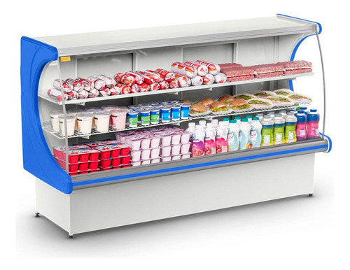 Câmara Vitrine Serpentina 2,00m Vprs2000 Azul Refrimate