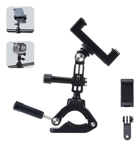 Soporte De Manillar De Bicicleta Para Gopro, Abrazadera De M