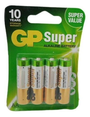  Pila Bateria Doble Aa Gp Super Pack 4