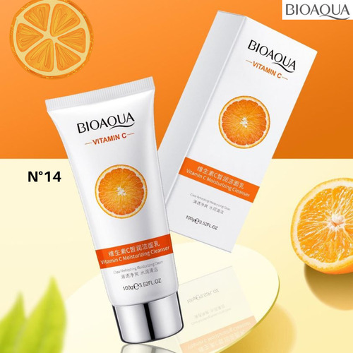 Crema Limpiadora Con Vitamina C Original De Bioaqua 