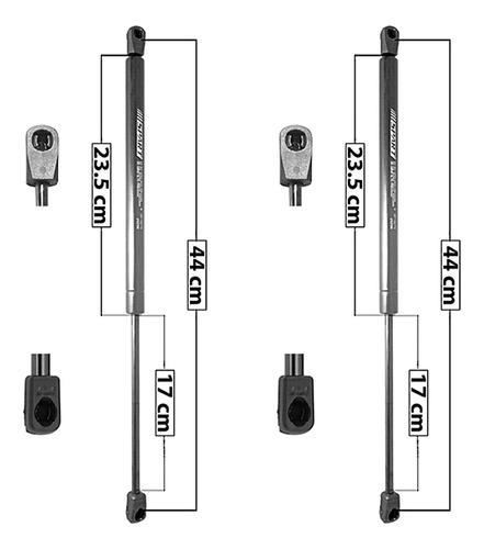 Par Amortiguadores Cofre Spart Ford F-350 99-07