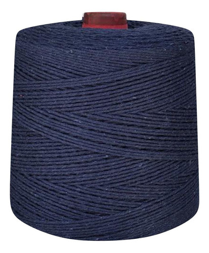 Linha De Crochê Colorida Eco Brasil 6 Fios 1 Kg Barbante Cor Azul-marinho