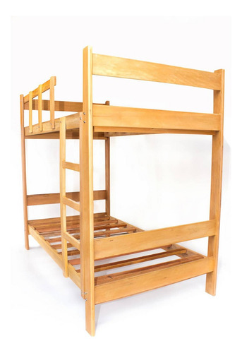 Camarote 1.5 Plazas De Madera Capirona + Acabado Laqueado