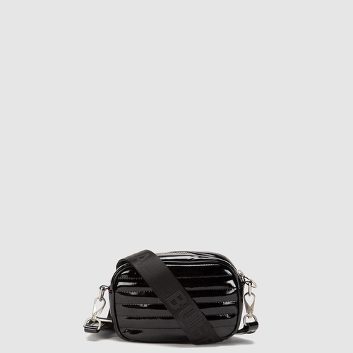 Bolsa Bandolera Crossbody Bubba Purse Gloss Mini Unisex Black Lisa Metalicos Negra