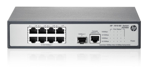 Imagen 3 de 4 de Switch Hp 1910-8g Administrable / Jg348a 10/100/1000 Mbits