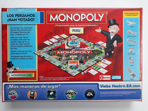 Imagen 2 de 2 de Monopoly Peru Juego Original Nuevo Y Sellado