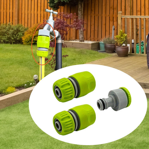 3x Adaptador De Manguera De Jardín, Conector De Manguera De