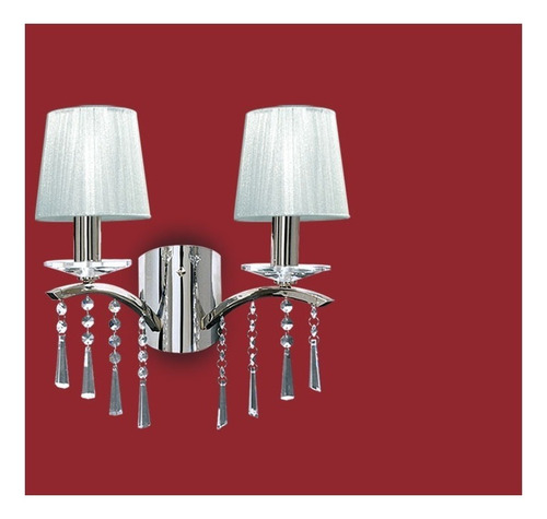 Velador Paola 1 Luz Apto Led E-14 Calidad 5435-1 Rd