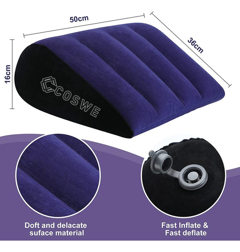 Almohada En Forma De Cuña Coswe, Almohada Lumbar Triangular