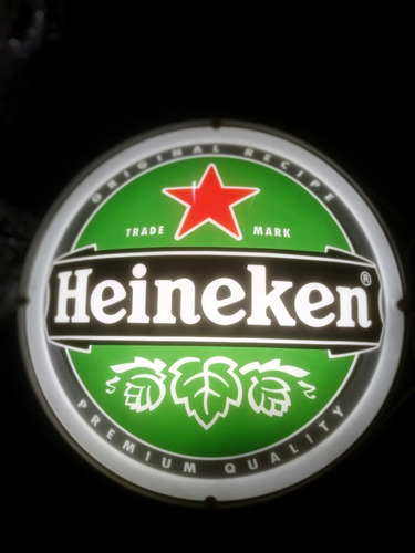 Anuncio Luminoso Circular Exterior Heineken 50cm
