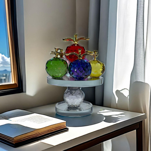 Figura De Manzana, Adorno De Mesa, Regalo De Navidad,