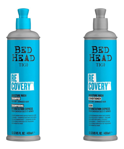 Tigi Bed Head Recovery Kit  Shampoo + Enjuague 400 Ml