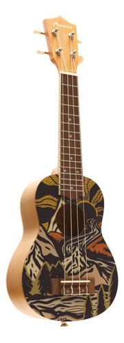  Bamboo U-21-forest Ukulele Soprano Natural  Con Funda