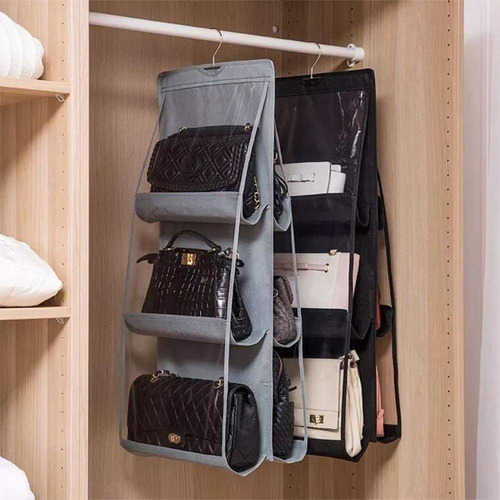 Organizador Colgantes Para Bolsos En Armario Color Negroab