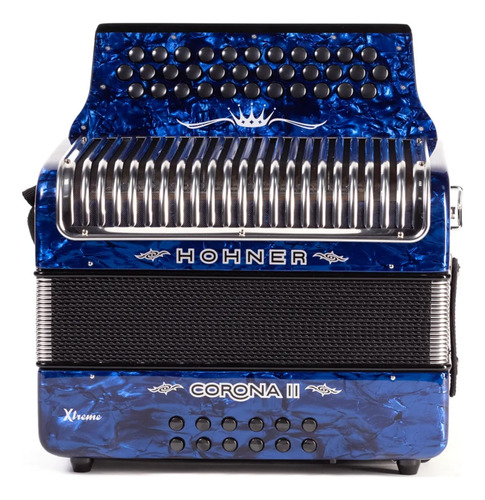 Acordeón Corona Ii Xtreme Fa Si Mi A5441 Azul