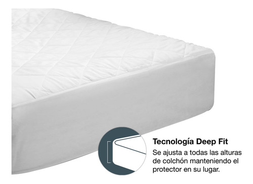Protector De Colchón Beautyrest Spa Acolchado Queen 2.5 Pl