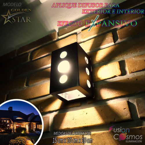 Tortuga Farol Exterior 10 Efectos Rayo X Con Lampara Led 12w