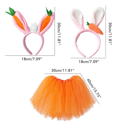 Diadema De Conejo De Pascua Para Niña Con Orejas Bonitas Y Z