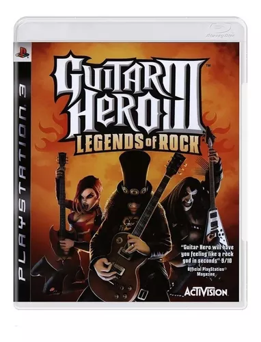 Guitar Hero III: Legends of Rock - Jogo PS2 Míidia Física