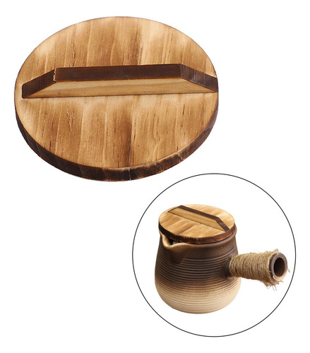 Tapa De Tetera De Repuesto De Madera, Tapa De Vidrio De