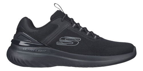 Tenis Deportivo Skechers Bounder 232673/bbk Negro Original