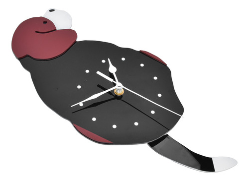 Reloj De Pared Swing Dog Diy, Sencillo, A La Moda, Silencios
