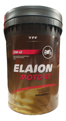 Elaion Moto 4t Semisintetico 10w40  X 20 Litros Ypf