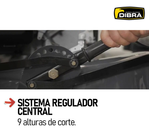 Imagen 4 de 7 de Corta Césped Nafta Dibra 4.5hp Chasis Acero Motor B&s 9 Pos