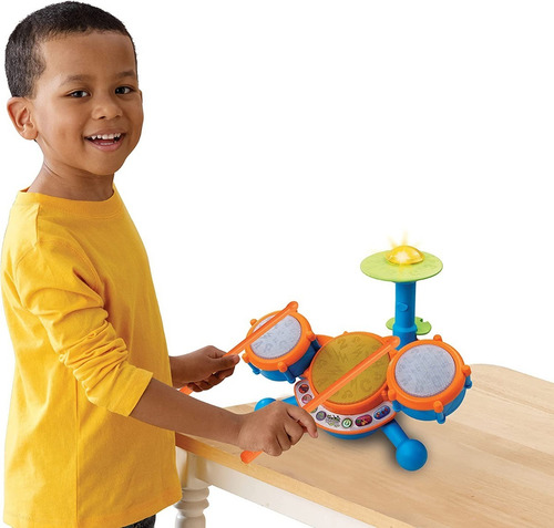 Vtech Kidi Beats Set De Bateria Electronica Luces Y Sonidos