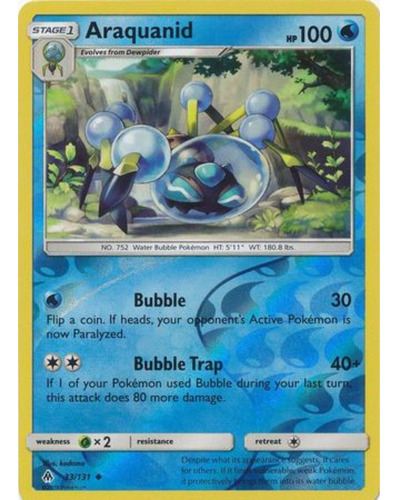 Araquanid - 33/131 - Uncommon Reverse Holo Pokemon Tcg
