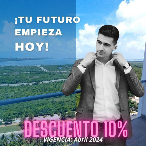 Departamento En Venta, 2 Recámaras, Nivel 10 4, Av. Bonampak, Cancún